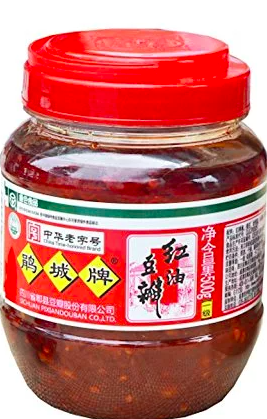 Doubanjiang - Bondbönor i chiliolja 500g