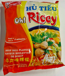 Acecook - Oh! Ricey snabbnudlar nötbollsmak 70g