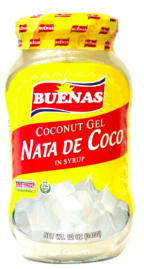 Buenas/Monika - Nata de Coco Kokosnötgelé (vit) 340g