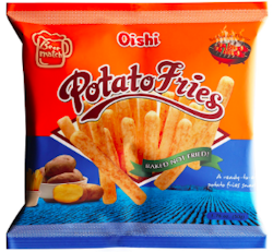 Oishi - Potato fries (BBQ-smak) 50g