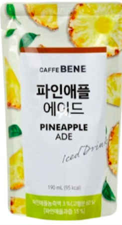 Caffe Bene - Pineapple ade 190ml