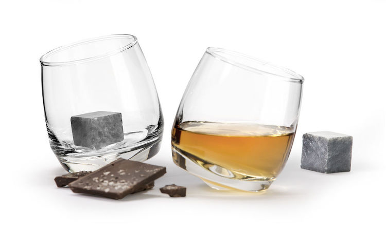 Whiskyglas 2-pack med drinksten - Sagaform