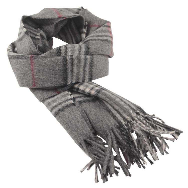 Klassisk mönstrad grå halsduk - Portia