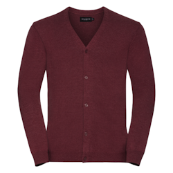 Röd stickad cardigan