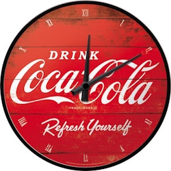 Väggklocka - Drink Coca-Cola Refresh yourself