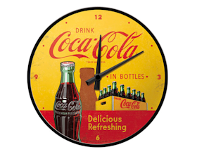 Väggklocka - Drink Coca-Cola in bottles