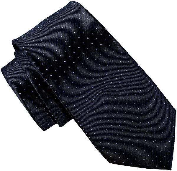 Mönstrad mörkblå slips - Atlas Design 7 cm