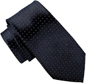 Mönstrad mörkblå slips - Atlas Design 7 cm