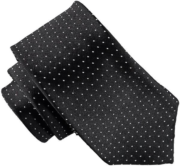 Mönstrad svart slips - Atlas Design 7 cm