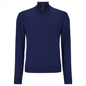 Callaway mörkblå Merino Sweater 1/4 zip