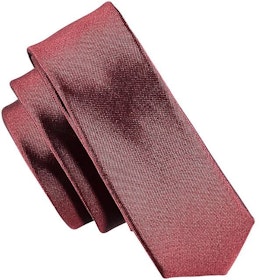 Smal vinröd slips - Atlas Design 4,5 cm