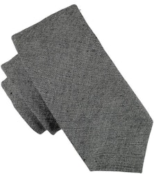 Enfärgad mörkgrå slips 7cm - Atlas Design