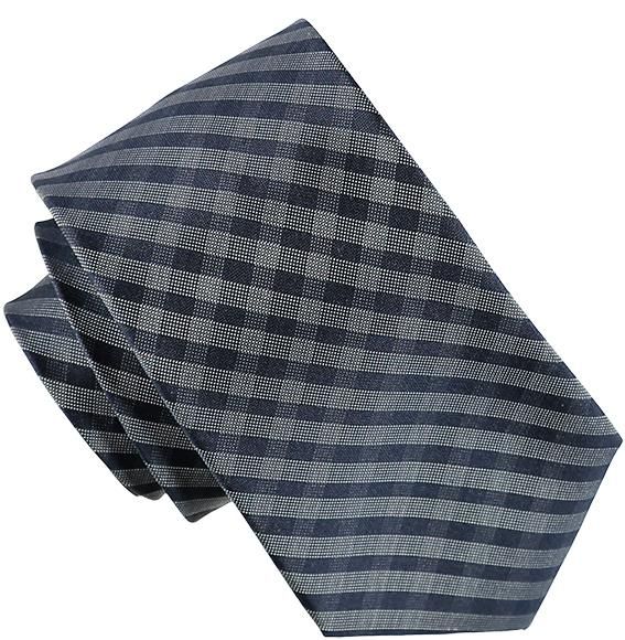 Blå rutig slips 7cm - Atlas Design
