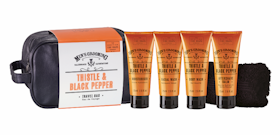 Thistle & Black Pepper Travelbag 4x75ml - The Scottish Fine Soaps