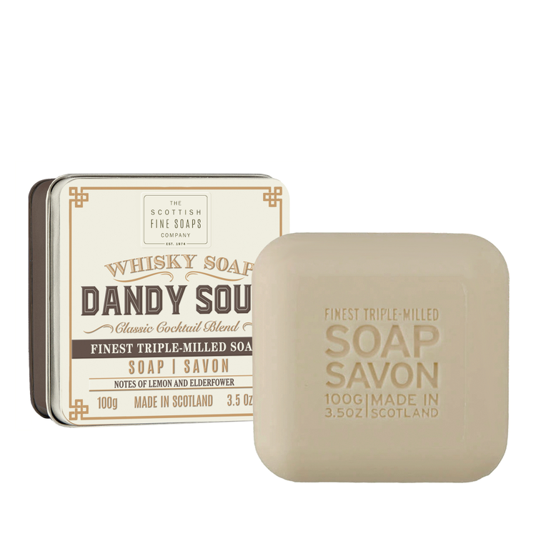 The Dandy Soar tvål i plåtask 100gr  - The Scottish Fine Soaps