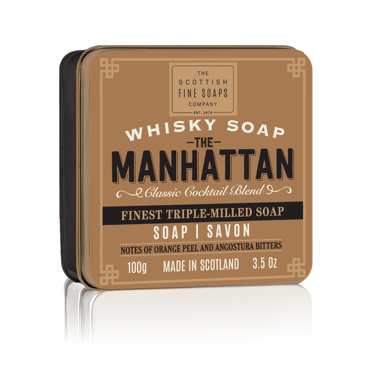 The Manhattan tvål i plåtask 100gr  - The Scottish Fine Soaps