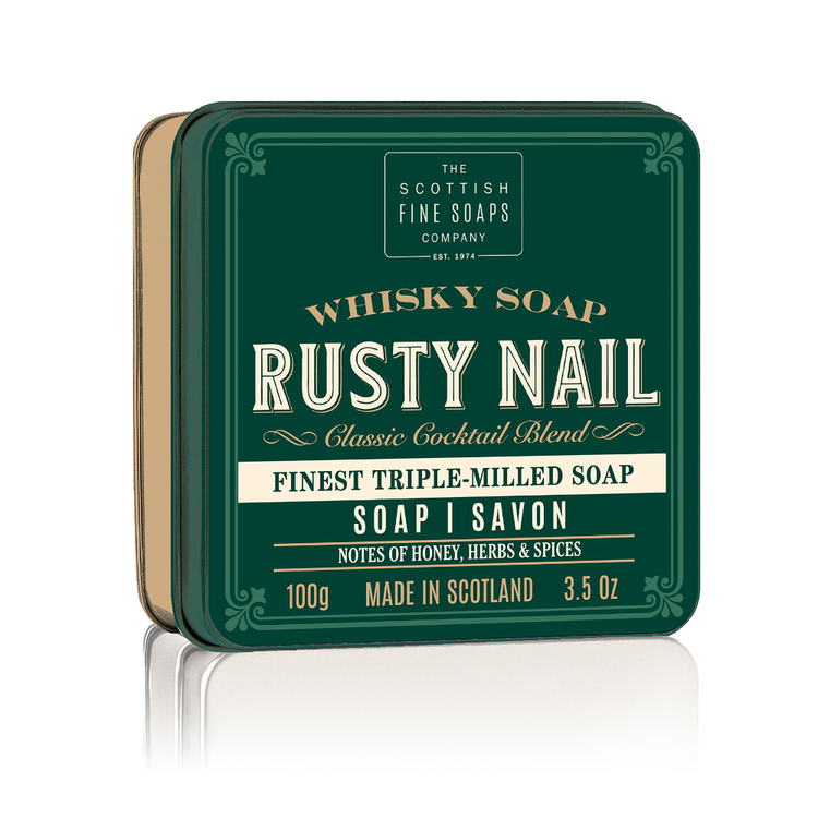 The Rusty Nail tvål i plåtask 100gr  - The Scottish Fine Soaps