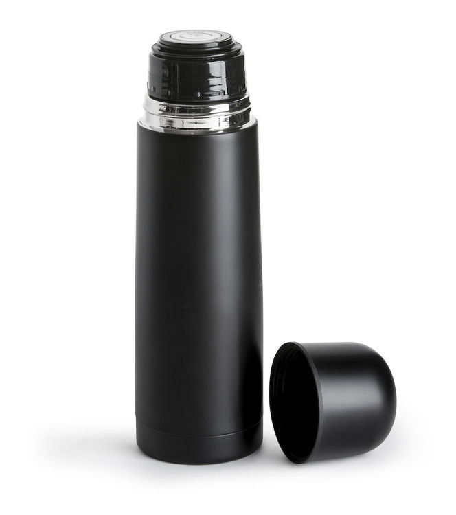 Thermos 0.75l - Black - Saga shape