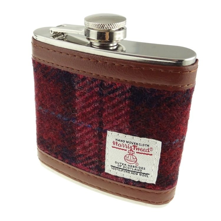 Fickplunta Harris Tweed Raspberry Check