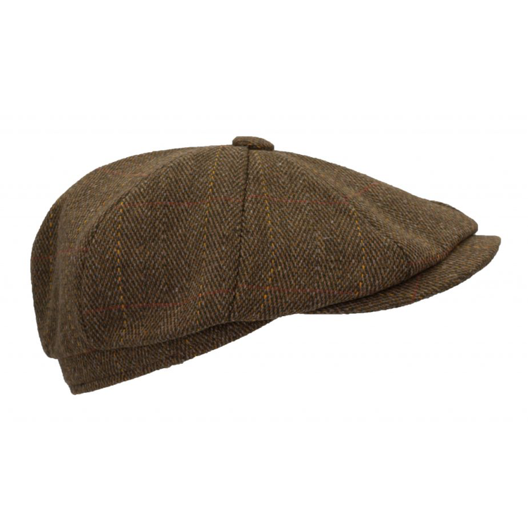 Brun tweed newsboy keps - Walker & Hawkes