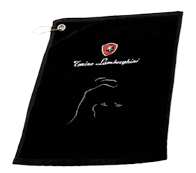 Svart golfhandduk - Tonino Lamborghini