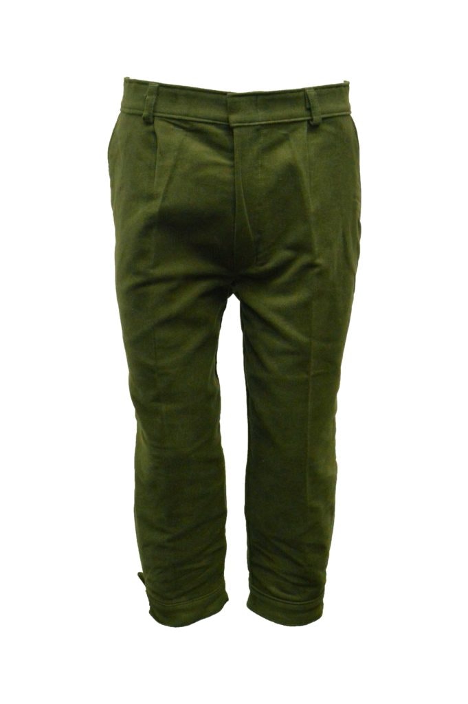 Mollskinknickers (breeks) Dark Olive - Walker & Hawkes