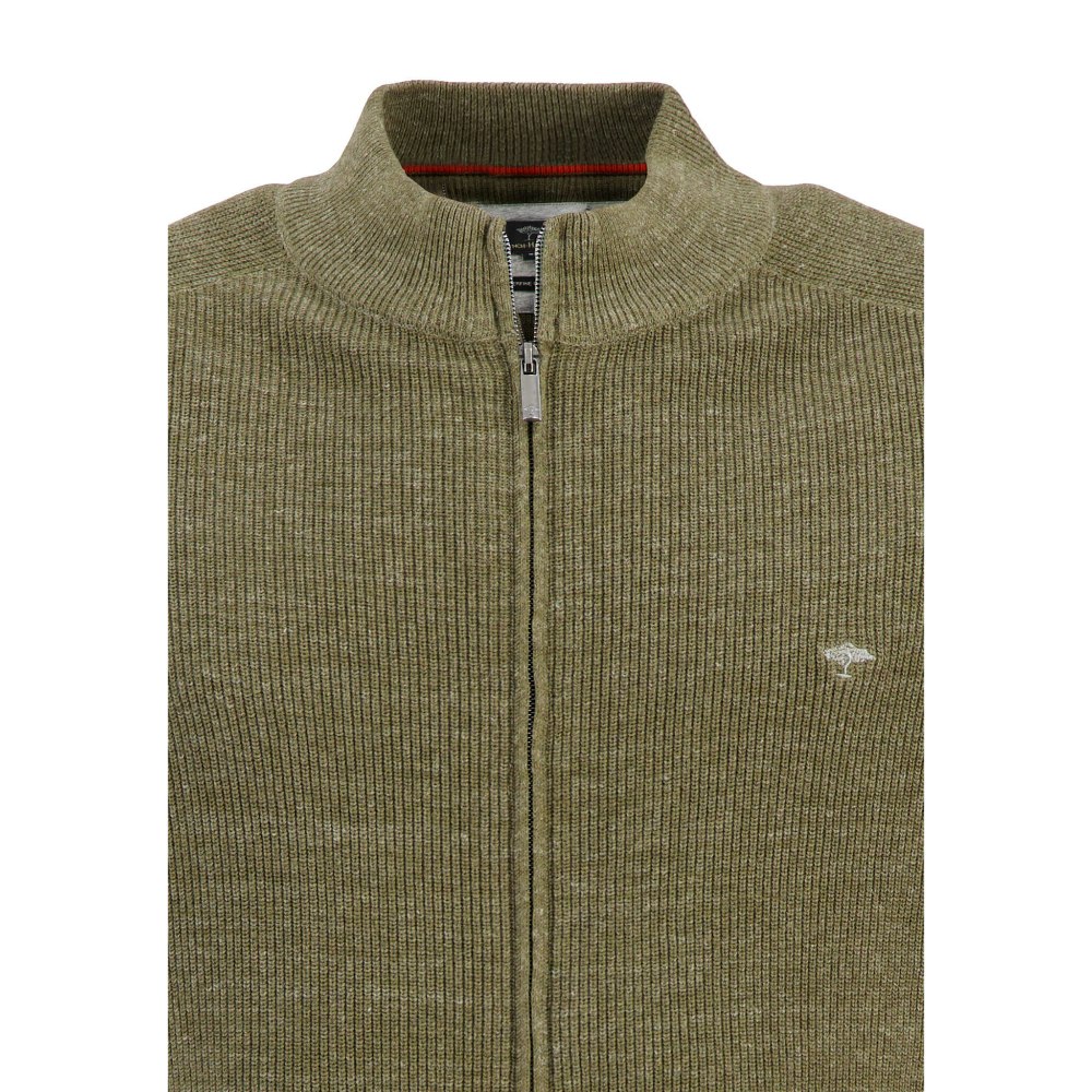 Fynch-Hatton cardigan Rib Selection with knitted - 1/1 Gentlemens - zip