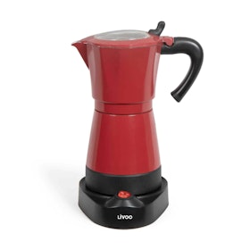 Electric Italian coffee maker Red - Livoo