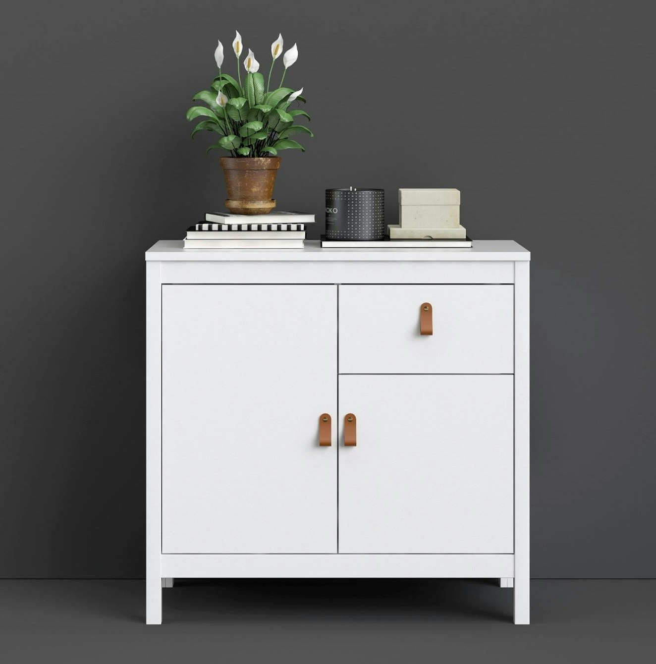 Storage cabinet white Madrid - Tvilum