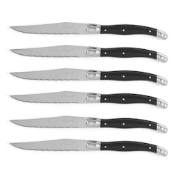 Set of 6 black Laguiole knives - Livoo