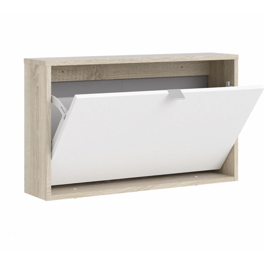 Shoe cabinet white/oak - Tvilum
