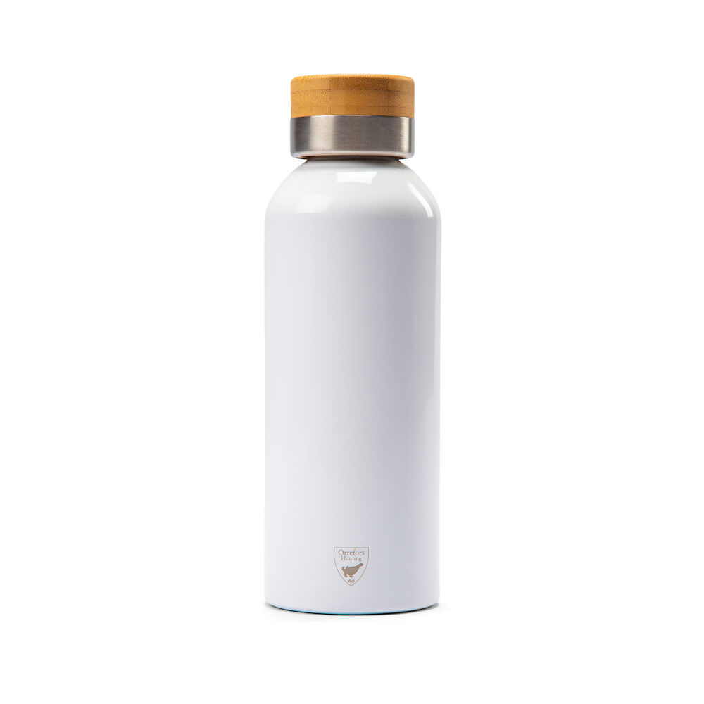Thermos bottle with bamboo lid 32 cl - White - Orrefors Hunting