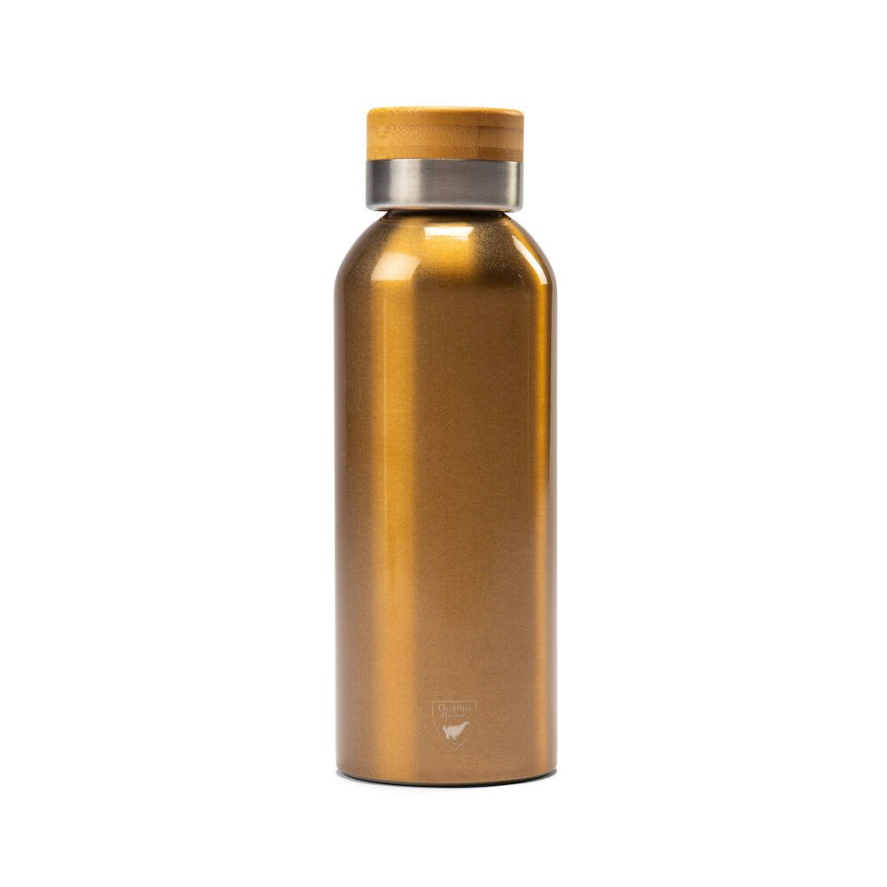 Thermos bottle with bamboo lid 32 cl - Champagne - Orrefors Hunting