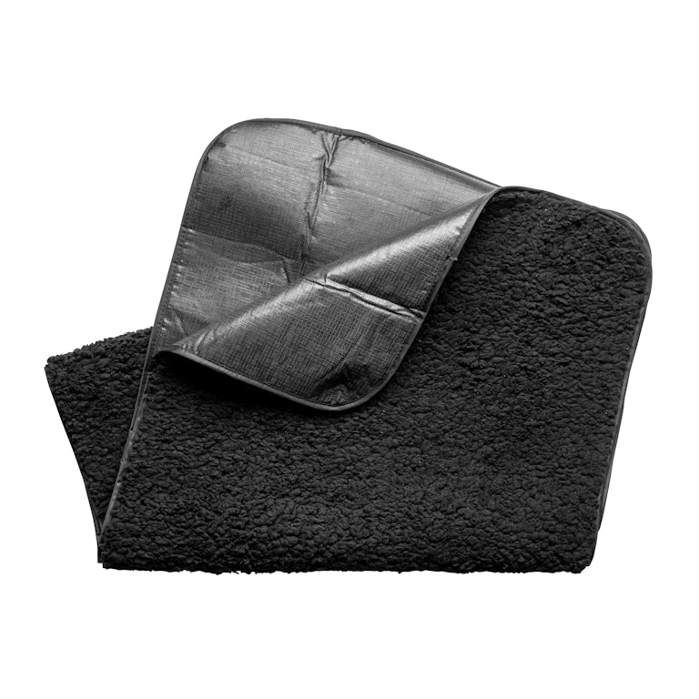 Seat pad/plaid Black 50x150cm - Fairytale shape