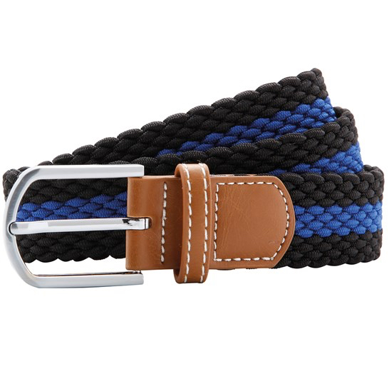 Belt black/blue braided stretch - Asquith&amp;Fox