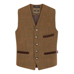 Tweed väst Alcott - Brown