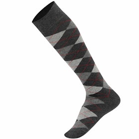 Grå argyle knästrumpa - MySocks