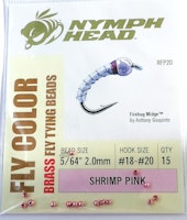 Bead Head Brass Shrimp Pink