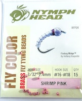 Bead Head Brass Shrimp Pink
