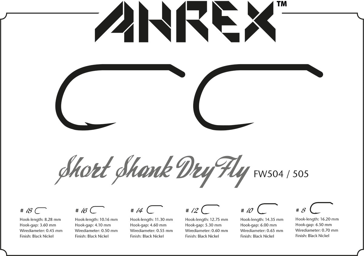 Ahrex Short Shank Dry Fly FW505