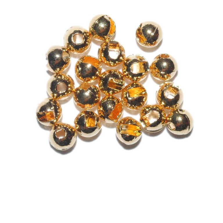 Mosquito Tungsten skalle Slotted Gold 2,5mm