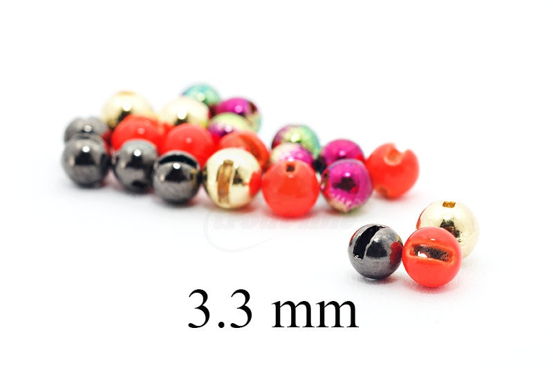 Slotted Tungsten Beads 3,3mm