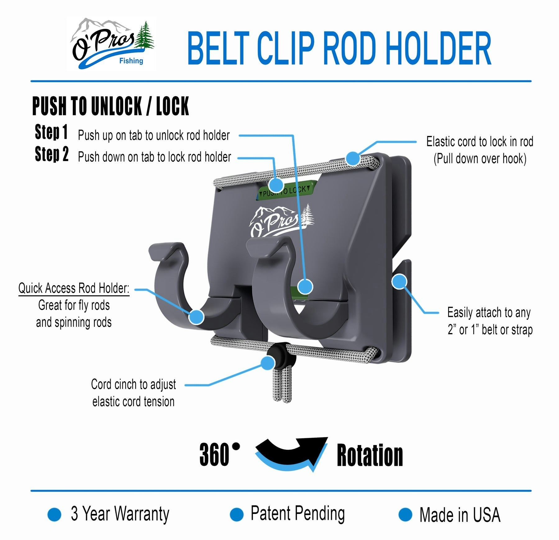 O´PROS 3RD HAND ROD HOLDER