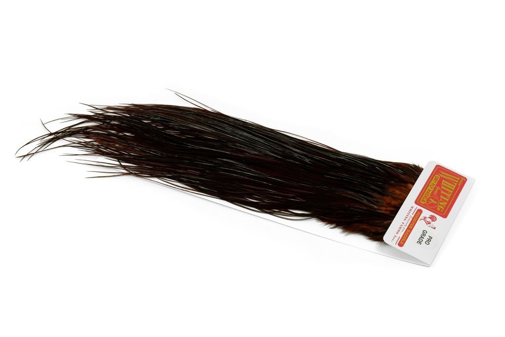 Whiting Pro Grade Midge Saddle Dyed Coachman Brown