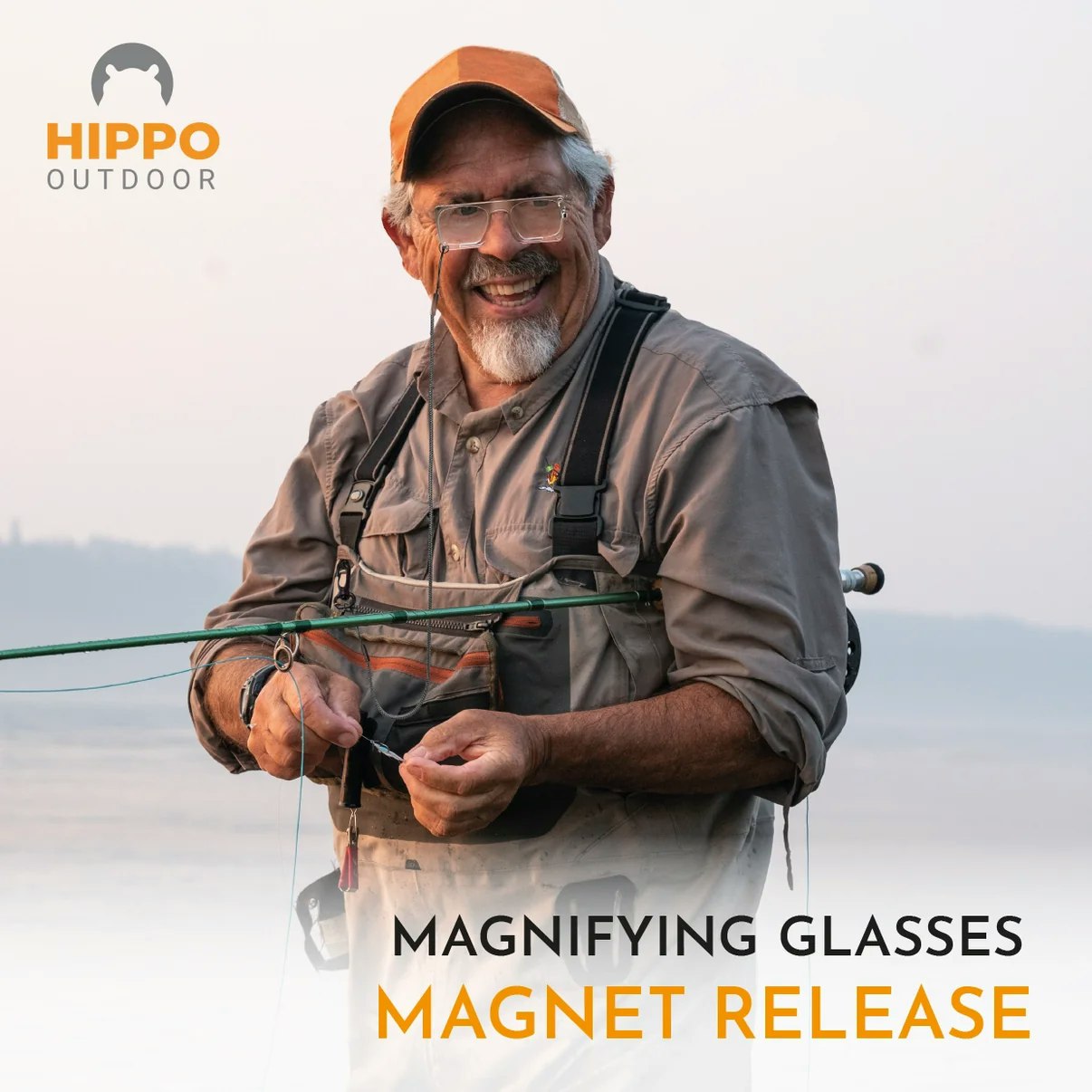 Fly Fishing Eyewear Clip-On-Nose Hippo