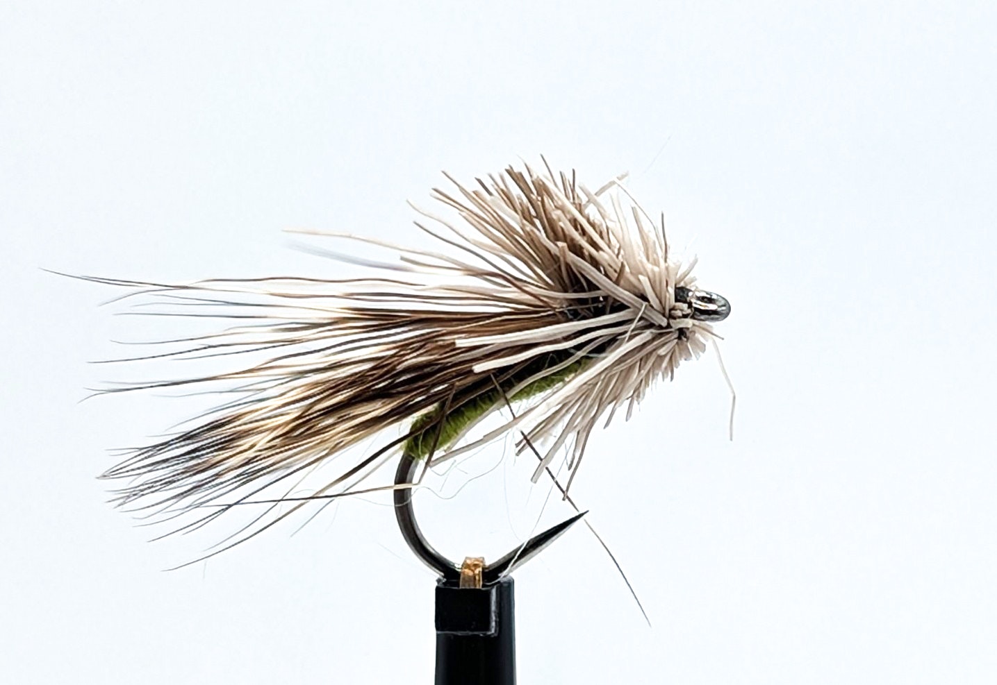 Deer Hair Caddis Olive #14