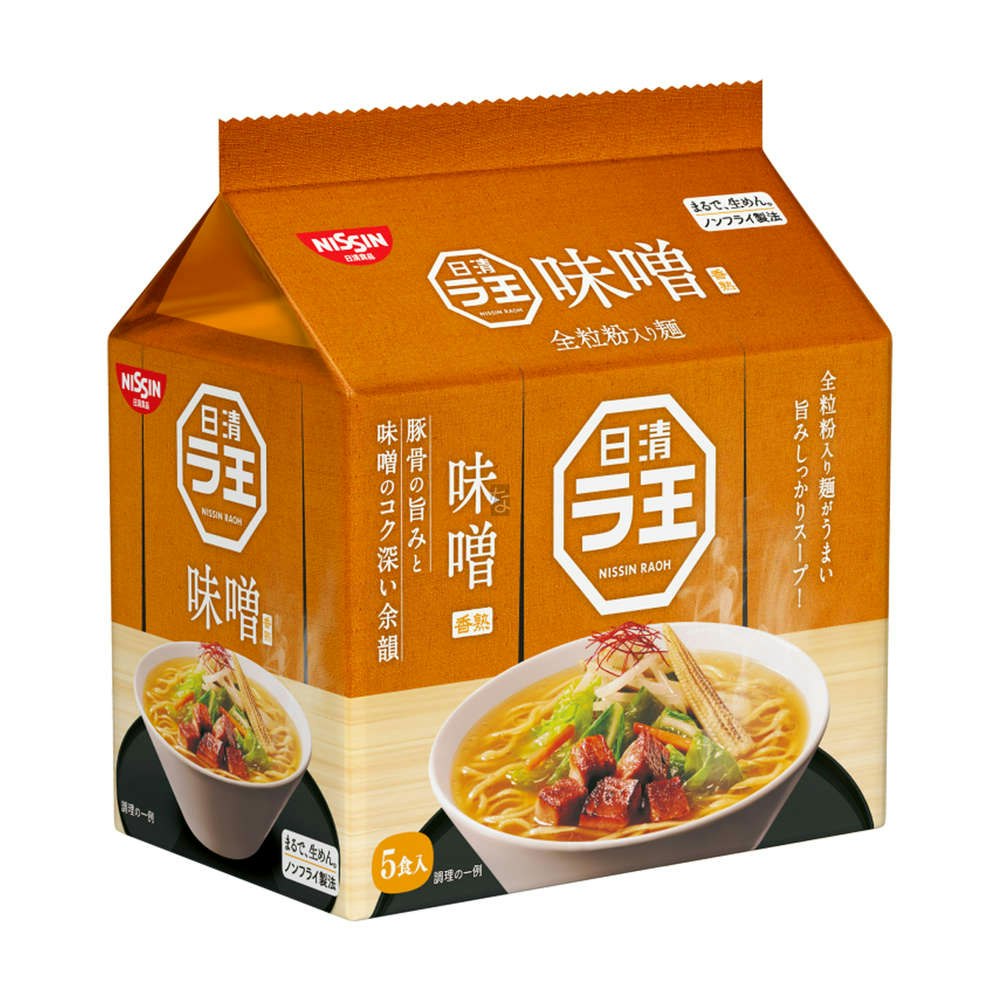 Nissin Raoh Ramen Noodle Miso 5 Pack 495g