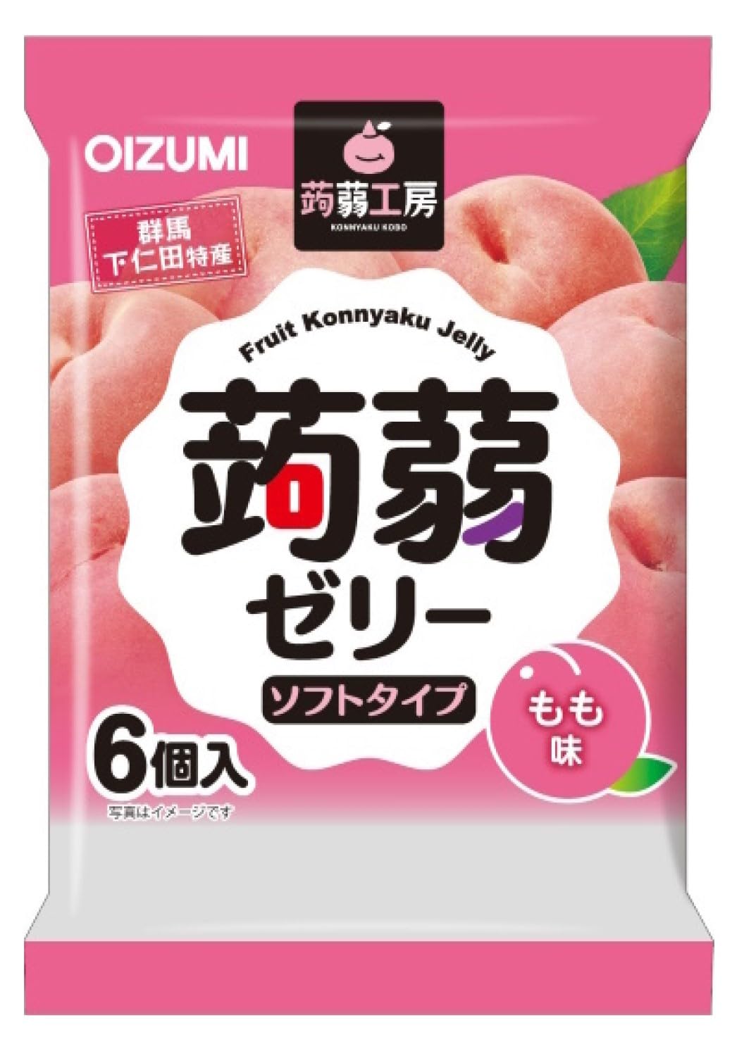 Shimonita Konjac Kobo Konjac Jelly Peach Flavor