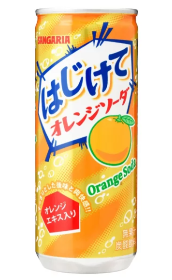 Sangaria Hajikete Orange Soda Can 250ml