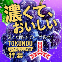 Mitsuya Rich Grape Squash Soda Drink 500ml Pet